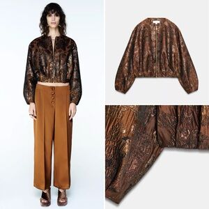 ZARA Jacquard Bomber